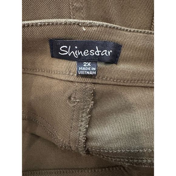 Women's Shinestar Pants Size 2X Green - Picture 6 of 6